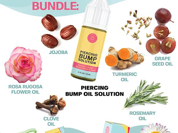 Piercing Keloid Bumps Shrinking Duo | Piercing Bump Treatment + Keloid Bump Removal Gel | Keloid Scar Removal for all Scars, Keloids & Piercing Bumps