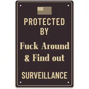 Vintage 8x12 Inch Metal Wall Sign – Funny & Motivational Tin Wall Art for Home, Office, Gym, Bar & Locker Room