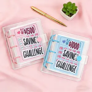 Mini Money Saving Binder with 25 Envelopes | $1000 Savings Challenge Budget Planner | Portable Cash Binder to Track Goals & Build Better Financial Habits | Reusable Money Organizer for Home, Office & School | Ideal Gift for Family & Friends