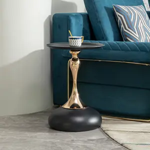 small round side table for small space ,Cocktail Table,,Living Room Small Coffee Table,black end table    RR