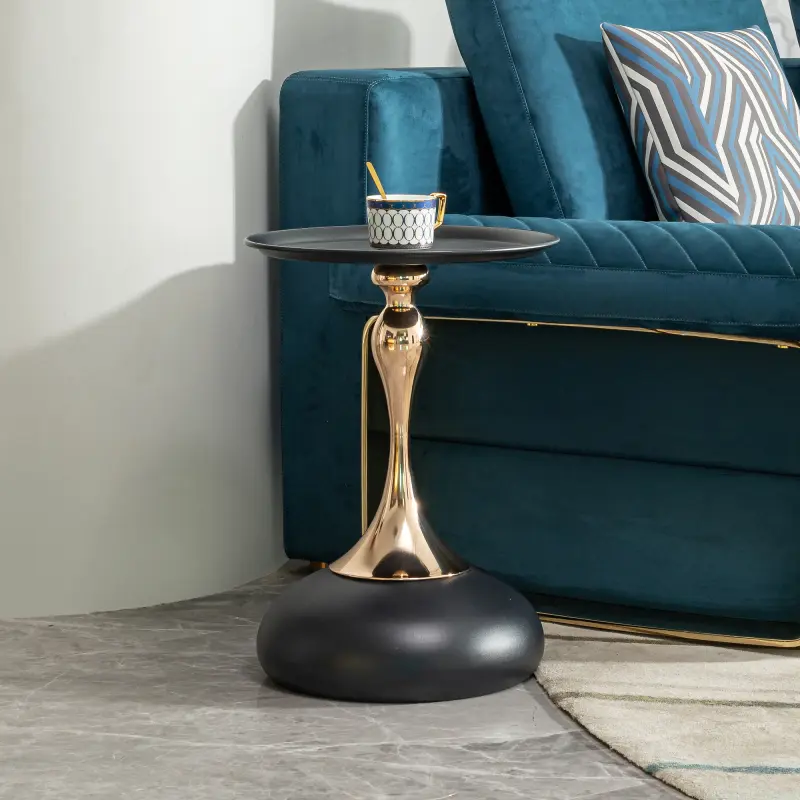 small round side table for small space ,Cocktail Table,,Living Room Small Coffee Table,black end table    RR