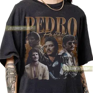 [Sale Up To 50%] Limited Pedro Pasca Vintage Shirt, Pedro Pascal Movie Gifts for Woman and Man, Retro Pedro Pascal Gifts, Pedro Pascal 90s Bootleg T-Shirt