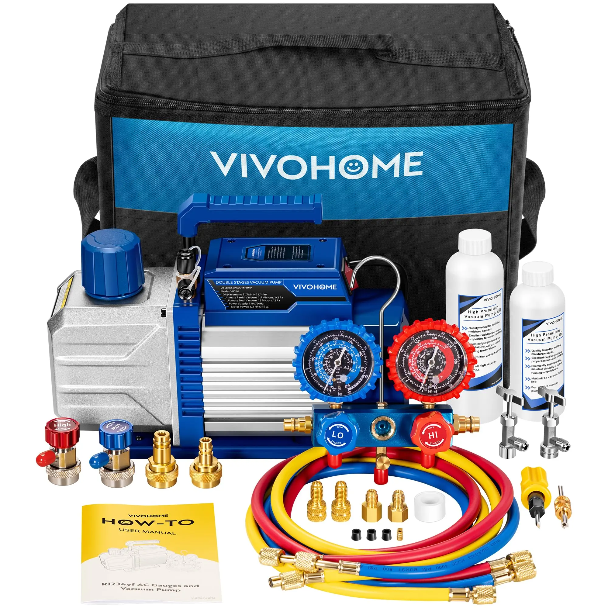 1/2 HP 5CFM Dual Stage