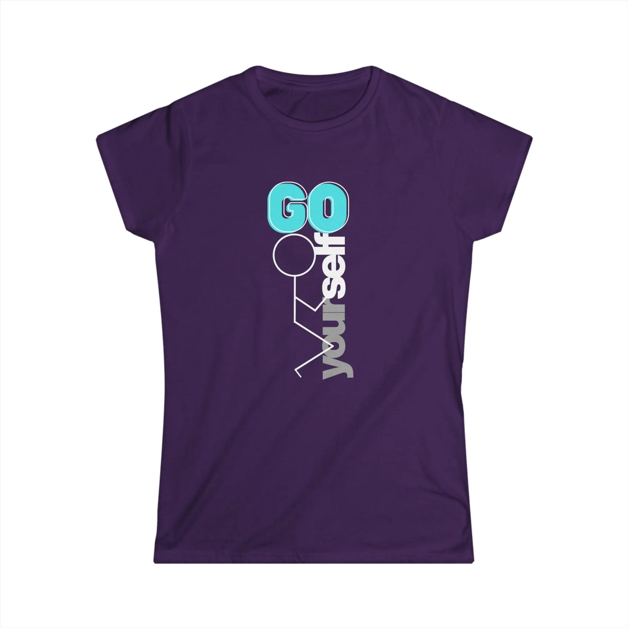 Go Yourself Tee | Vertical Stick Figure Graphic