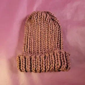 Chunky Copper Knit Beanie