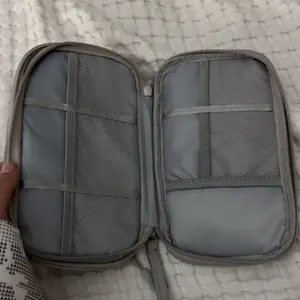 Product Review of Cable Storage Bag, Portable Double Layer Makeup Storage Box, Waterproof Stationary Storage Container, Travel Organization Pouch for Outdoor Travel, Gift Choice #TOP PICKS from g**e