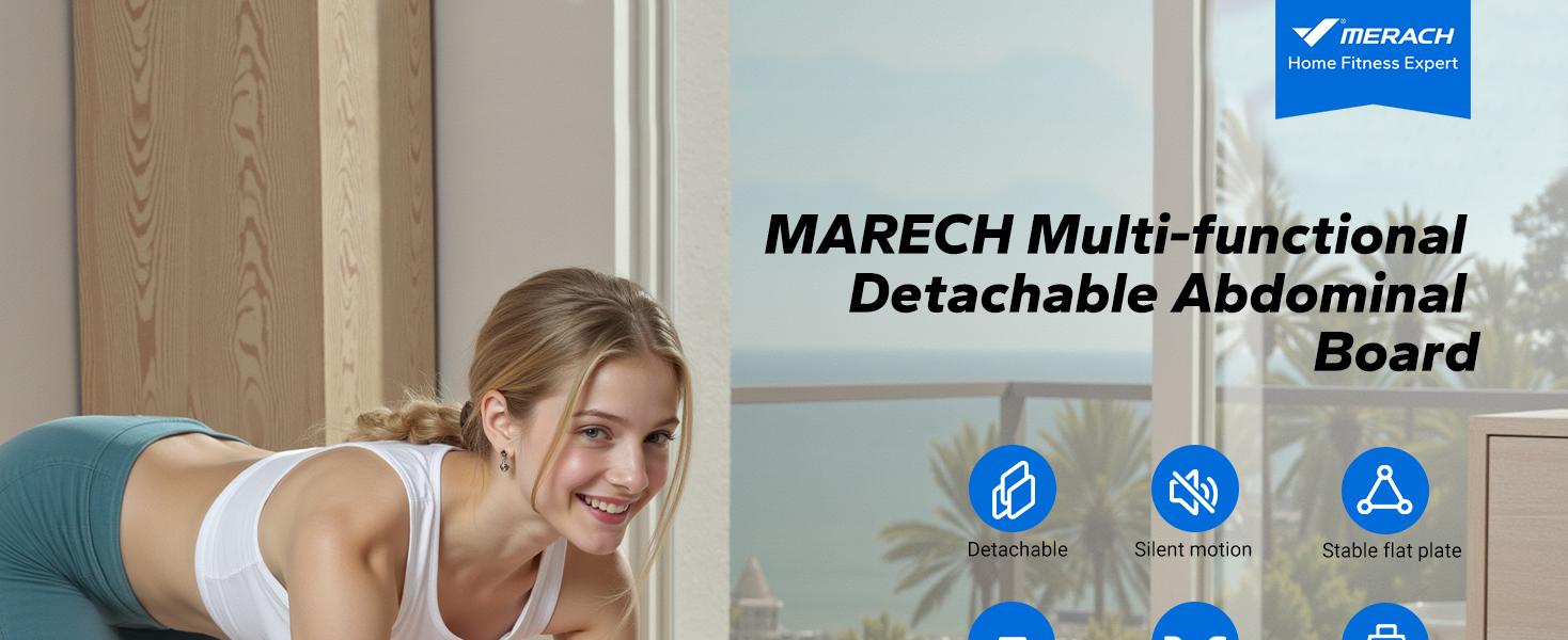 Merach Multi-functional Ab Exercise Board,Split Abdominal Board,Home Pilates Reformer with Knee Mat,Abs Workout Equipment for Abdominal & Core Strength Training Merach Multi-functional Ab Exercise Board,Split Abdominal Board,Home Pilates Reformer with Knee Mat,Abs Workout Equipment for Abdominal & Core Strength Training