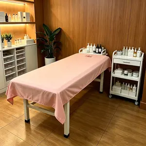 Beauty Salon Massage Bed Sheet, Skin-Friendly Comfortable Breathable Material, Dedicated Beauty Bed Sheet, Ideal for Professional Use
