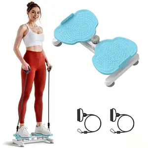Hip Twist Machine Toned Hips & Abs Hip Twister - Stand with Feet Apart Design, Double Non-slip, No Noise, Home Exercise Equipment for Core & Glute Workout twist