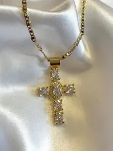 Diamond Cross Necklace ✨