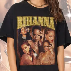 Rihanna Shirt Vintage 90s Style Shirt Unisex Homage T Shirt