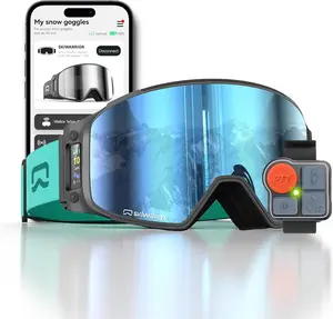 Multifunctional Smart Bluetooth Ski Goggles with Walkie-Talkie, Anti-Fog Zeiss Lens, Music & Call Function SKIWARRIOR