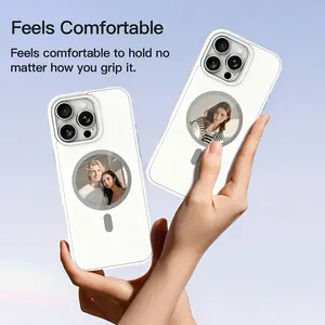 DIY Smart NFC HD Ink Screen Phone Case, Customizable Screen Pattern, Magnetic and Wireless Charging, Fits Apple iPhone 13/14/15/16/17 Pro Max