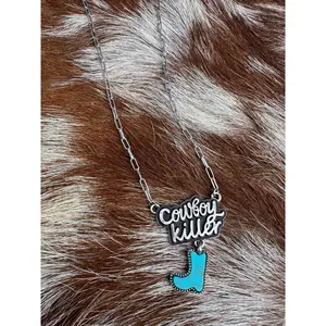 Cowboy Killer Boot Necklace