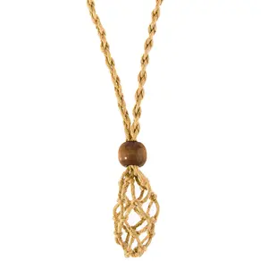 Necklace Cord Empty Stone Holder Rope Jewelry