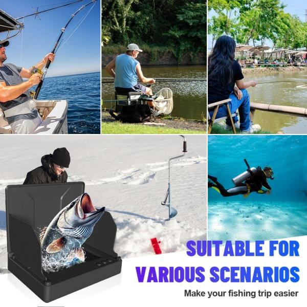 Portable Underwater Fishing Camera & Fish Finder – 1080P Waterproof Night Vision,4.3 Inch Screen, Compatible with Fish Tank/Aquarium, Perfect for Sea/River Fishing, Outdoor Gifts for Men, Dad, Fall & Holiday(Black)