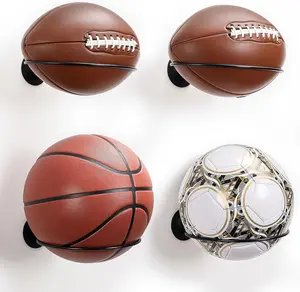 Resin Hand Shaped Basketball Holder 4 Packs Wall Mount Universal Ball Organizer for Basketball Soccer Volleyball Football High-Quality Stainless Steel Technology Durable Design Easy Installation Sports Ball Storage Rack