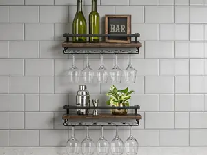4-piece white rounded corner floating wall shelves. Wood wall-mounted design, space-saving for bedrooms, bathrooms, living rooms and small spaces.