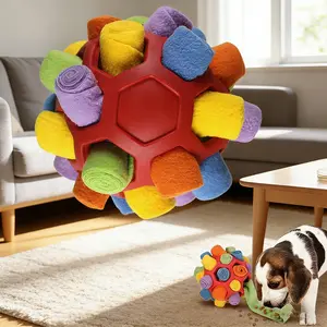 The Easiest Way to Tire Out Your Dog! ✨ Interactive Snuffle Ball & Dog Puzzle Toy | Treat Dispensing Slow Feeder for Enrichment & Boredom Relief Interactive Training Ball