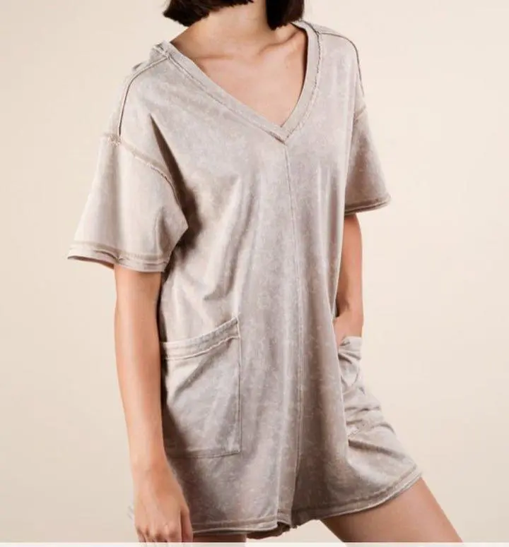 Oversized Casual Knit Jumpsuit