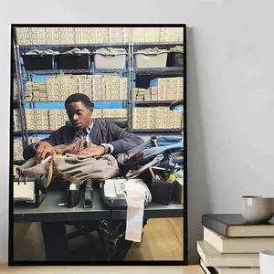 Franklin Saint Snowfall Damson Idris Poster, Poster Wall Decor, No Frame