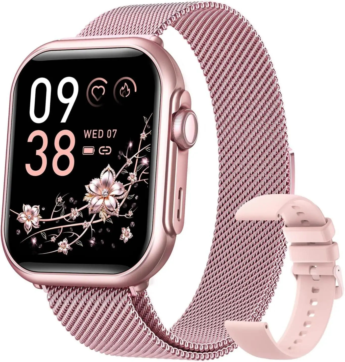 Gift Smart Watch for girlfriend, Bluetooth Calling Fitness Tracker with 1000mAh Battery, 1.83" HD Touch Screen, Heart Rate Sleep Monitor, IP68 Waterproof Wristwatch Automatic