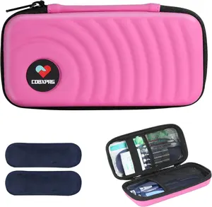 Insulin Cooler Travel Case,Diabetic Cold Pack Organizer Bag with 2 Reusable Ice Packs for Insulin Pen and Other Medication Diabetic Supplies Pink SHH-YDSB-3-Pink