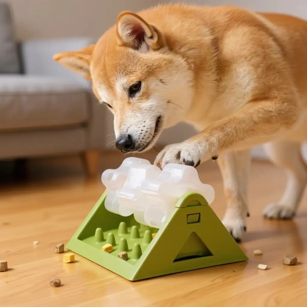 Funny Dog Cat Slow Feeder Toy Training Ball Food Treat Dispenser