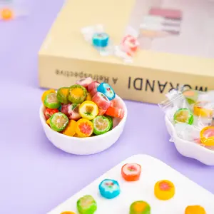 Mother's Day candies Mixed Fruit Slice Candy Bag  Assorted Mini Fruit Lollipops, Sweet Snack Mix, Bulk Party Candy, TikTok Viral Candy Bag, Office Snacks, Summer Treats Very cheap candy Cheap snacks 17.6oz of Pure Joy Sour Variety Pack Gummy Sour Buttons