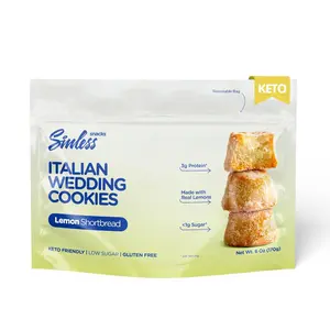 SINLESS SNACKS Keto Cookies Snack, Italian Wedding Lemon Cookies, Zesty Lemon Shortbread Cookies, Gluten-Free Italian Cookies, Low Sugar Keto Snacks, Keto Friendly Cookies