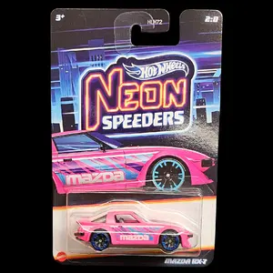 Hot Wheels Mazda RX-7 Neon Speeders 2/8 2025 Pink Diecast Metal Model Diecast Collectible