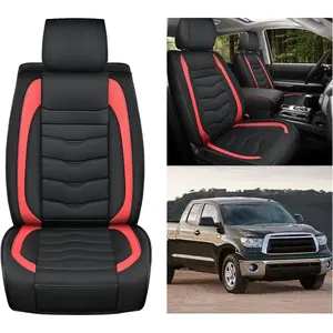 Nilight Car Seat Covers Compatible with 2008-2024 Tundra Waterproof Wear-Resistant Leather Anti Slip Cushion Front Set (2PCS Front Seat Cover) cover a car water car water Truck Automotive  dealsforyoudays, Automotive Interior Cushion