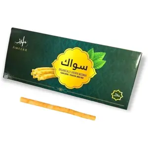 Miswak Stick for Teeth Organic | Natural Toothbrush | Premium Quality Siwak Stick | Natural Chew Sticks for Humans | Single Meswak (1) | African Toothbrush Stick Ameerr