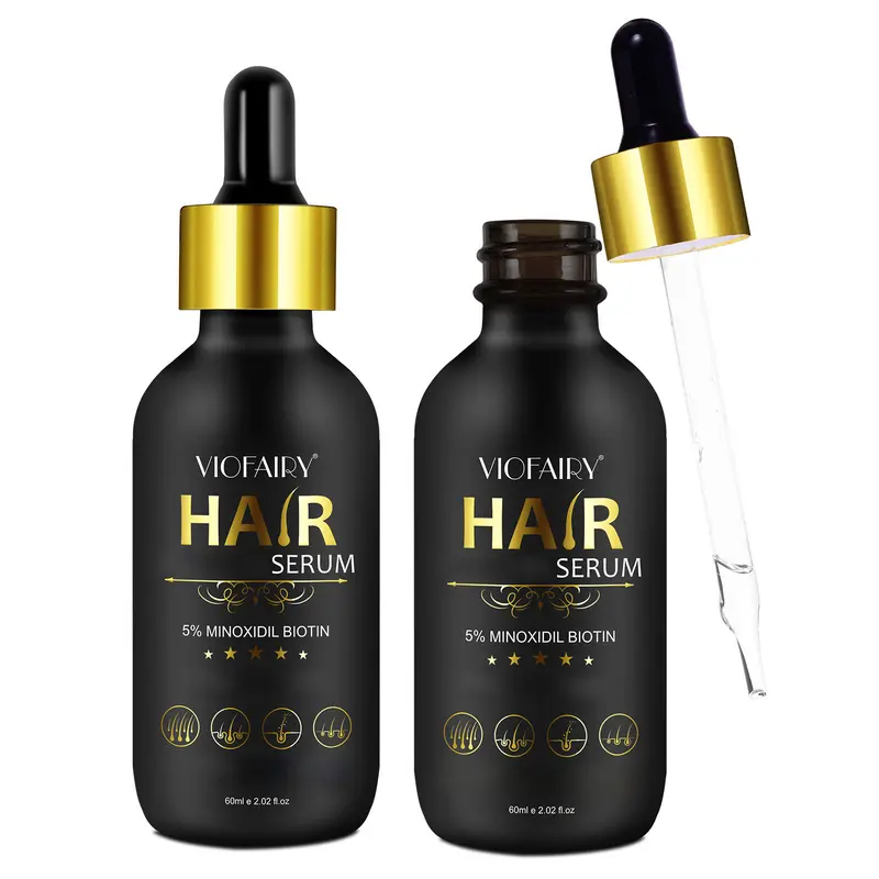 VIOFAIRY Minoxidil Hair Serum (60ml) - Scalp Treatment Serum, Liquid Hair Formula, Intensive Haircare Growth Tonics for Adult Men, Leave-In Wavy Scalp Elixir by Sohochic