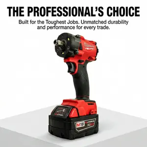 Milwaukee M18 FIW212 high torque impact wrench kit a battery charger mechanical service electric wrench Makita charger