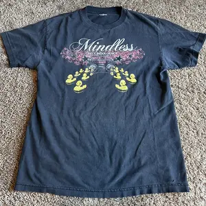 Vintage Mindless Self Indulgence Mens All Size Distressed Band T-Shirt Casual Crewneck Shortsleeve Menswear T-Shirt