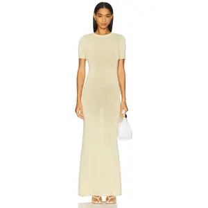 SER.O.YA Airess Maxi Dress in Pastel Yellow