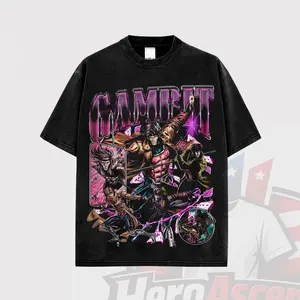 Remy LeBeau Premium Cotton T-Shirt, Gambit Fans T-Shirt, M Comics Fans Club T-Shirt, Character Image Comics Fans Shirt, Dark Superhero T-Shirt, Comic Book Fans T-Shirt, Superhero Graphic Tee.
