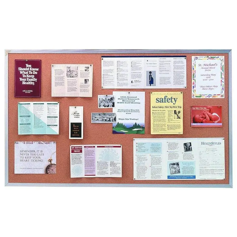 Aluminum Frame Cork Board (4'x 8')