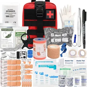 Versatile Emergency Medical Kit Professional-GradeFirst Aid Kit, 39 Unique Items for Outdoor Survival -IncludesScissors Tweezers, Splint, Band-Aid,Whistle, And More - Ideal forHiking, CampingHunting, Car, Boat, Travel, And ExplorationPerfect Gift