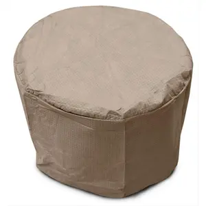 212 MAIN KoverRoos 3 Round Table Cover - Light, Breathable Fabric, 1-Way Venting, Round Shape, Taupe, 22 Dia x 15 H in, Fits Small Tables, Provides Outdoor Protection