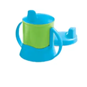 Blue Training Cup for Toddlers with Secure Lid and Easy Grip Handles Perfect for Learning to Drink