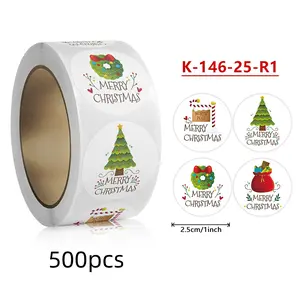 Christmas Stickers for Children's Toys, Gifts, and Decorations Adhesive Labels for Food Gifts and Gift Sealing