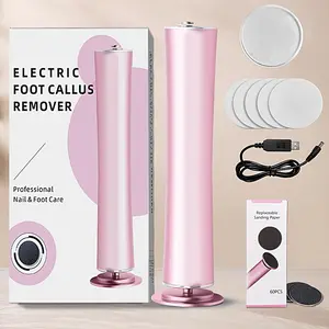 Upgraded Rechargeable Electric Foot Callus Remover, Adjustable Speed Foot Scrubber, Perfect for Softening Feet and Removing Hard Skin, Pedicure Care Tool, Foot Care Product