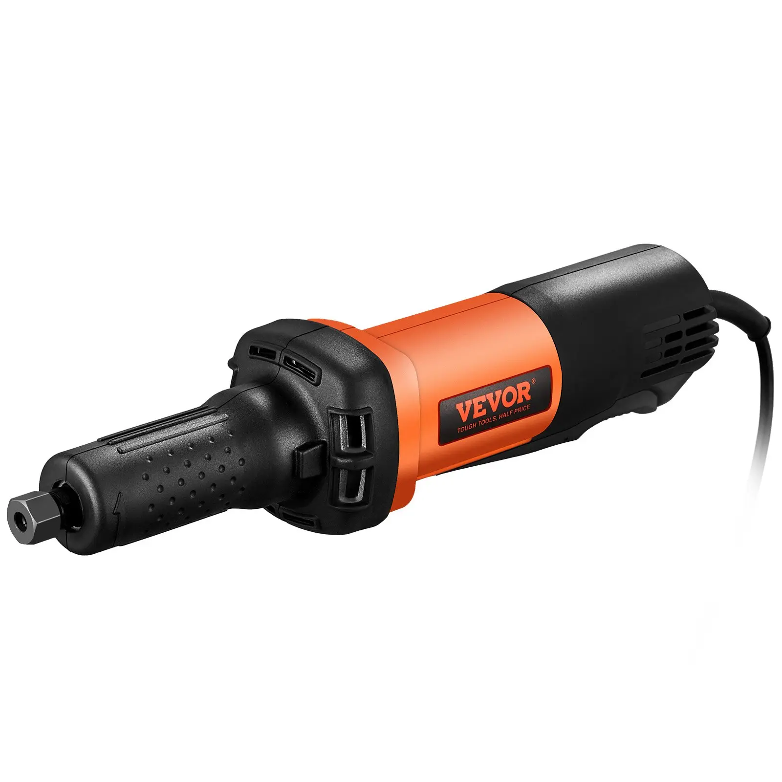 VEVOR Heavy Duty Electric Die Grinder, 820W, 1/4"-1/8" Collets, 6 Variable Adjustable Speed Settings (10000-28000RPM), 5.9ft Cord, 1.9kg High Torque Tool, Durable Design, Ergonomic Grip for Faster Output Rust Removal
