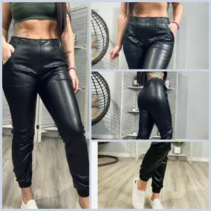 "Girls Night In" Faux Leather Joggers - Reg/Plus
