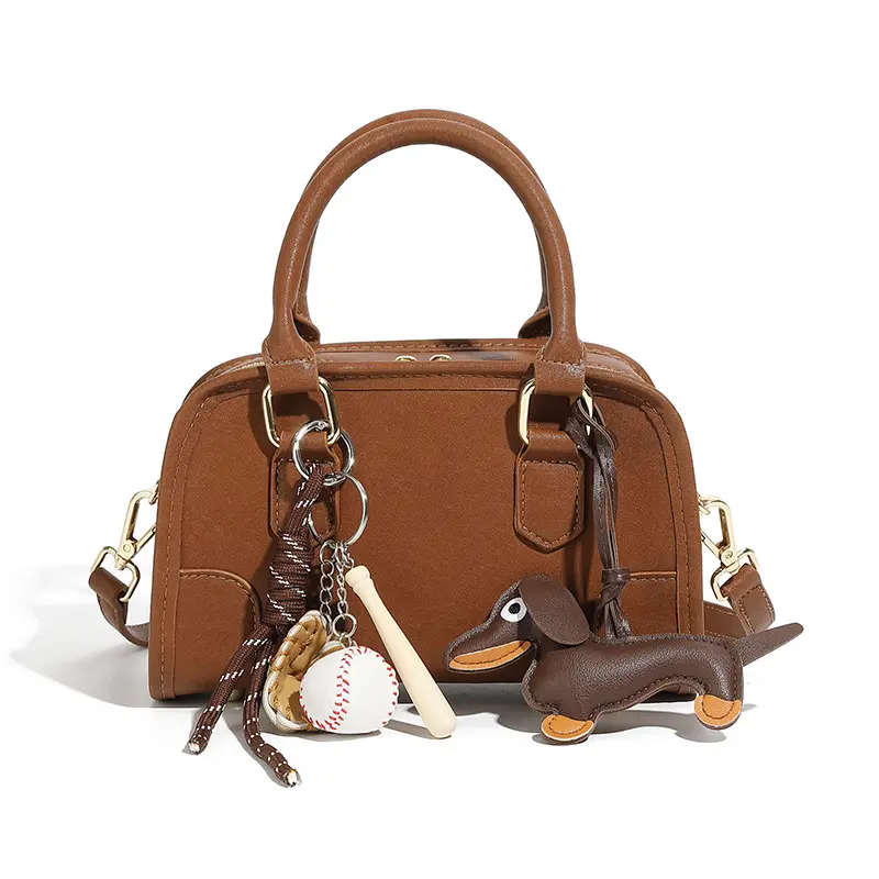 Women's Retro Genuine Leather Boston Bag - High-Capacity Crossbody Women's Retro Genuine Leather Boston Bag - High-Capacity Crossbody