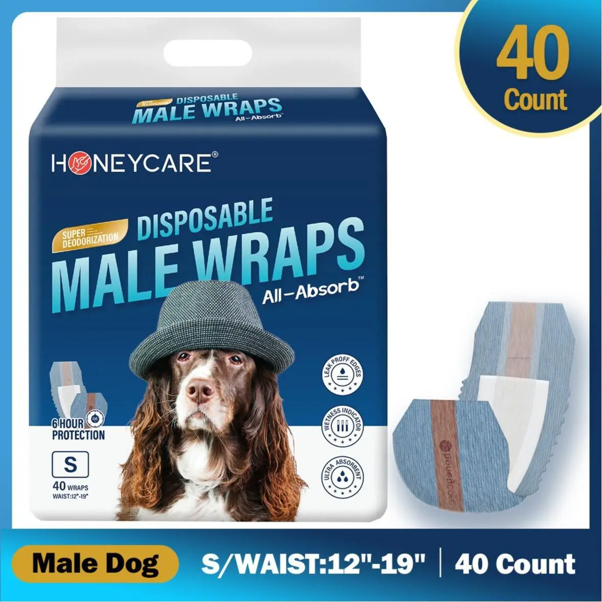 Male-S(12-19 in.)-40 pcs