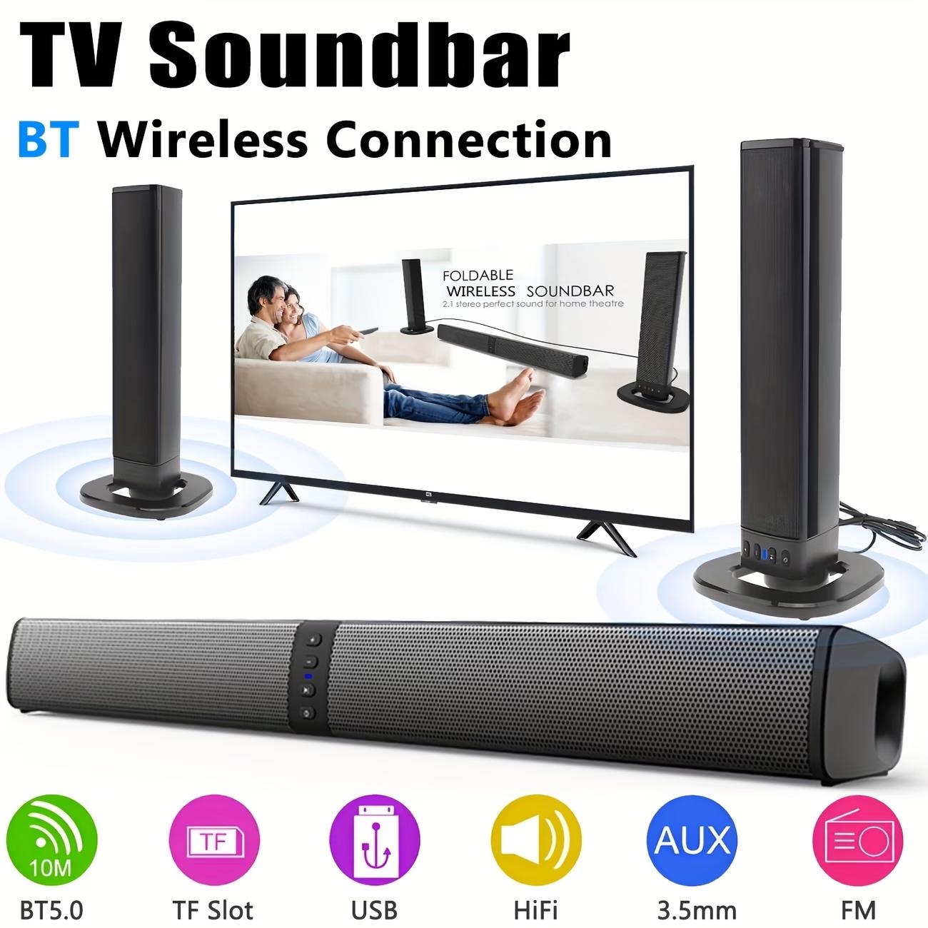 20W 3D TV Sound Bar Subwoofer Music Player Wired Wireless Home Surround Sound Bar For Computer Cinema TV Speaker
