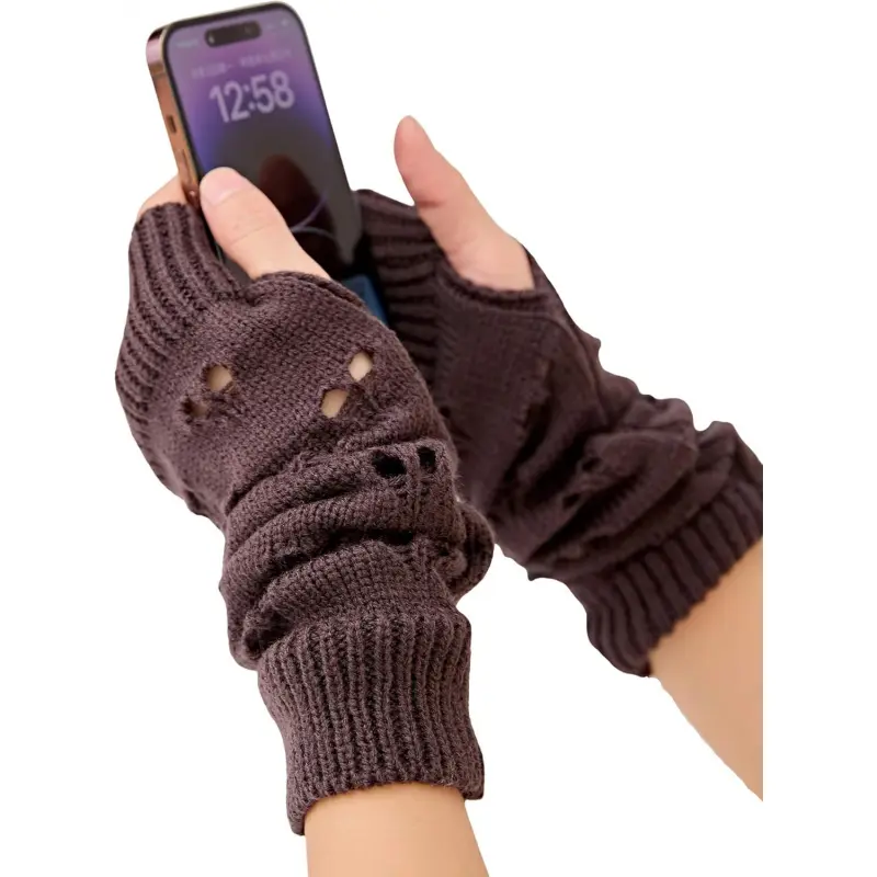 Arm Warmers Fairy Grunge Fingerless Punk Goth Emo Gloves Y2K
